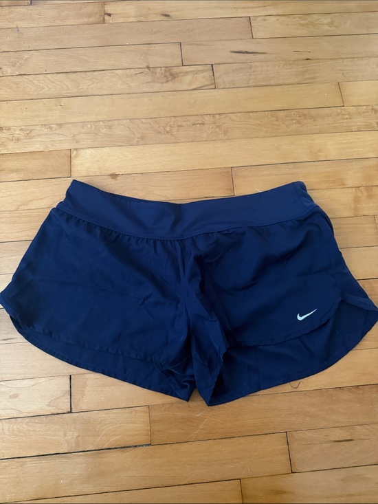 Nike Pants - Nike Women's Navy Athletic Running Shorts with Reflective Swoosh
